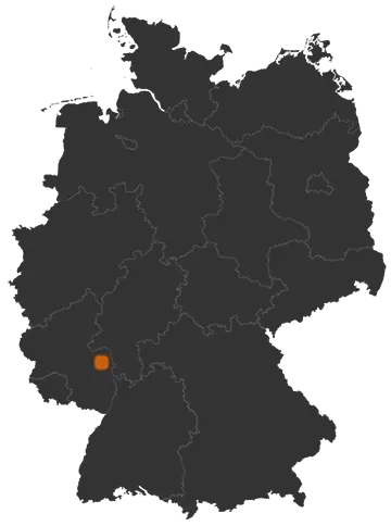Deutschlandkarte: Wo ist Ensheim