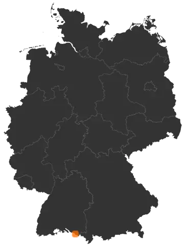 Deutschlandkarte: Wo ist Eriskirch