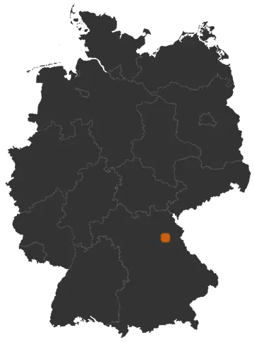 Eschenbach in der Oberpfalz auf der Kreiskarte