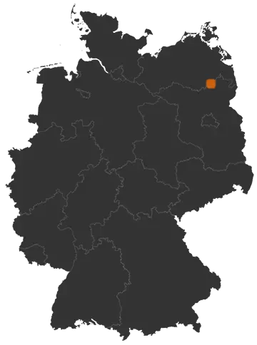 Feldberger Seenlandschaft auf der Kreiskarte