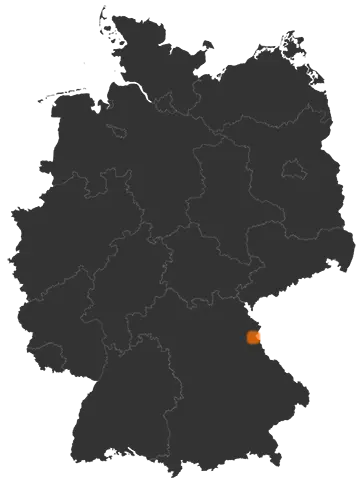 Deutschlandkarte: Wo ist Flossenbürg