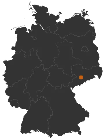 Frankenberg auf der Kreiskarte