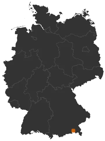 Frasdorf auf der Kreiskarte