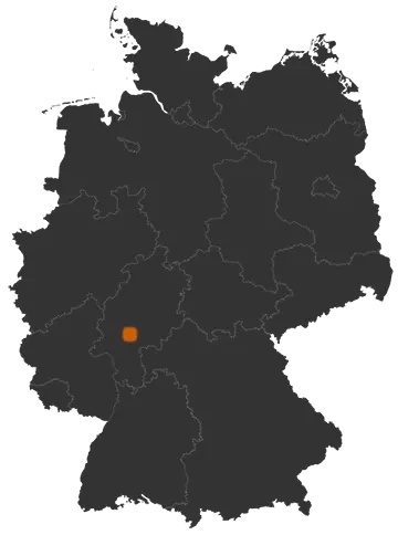 Friedberg auf der Kreiskarte