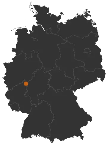 Deutschlandkarte: Wo ist Friedewald