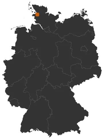 Friedrichstadt auf der Kreiskarte