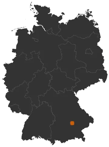 Gammelsdorf auf der Kreiskarte