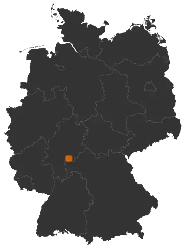 Gelnhausen auf der Kreiskarte