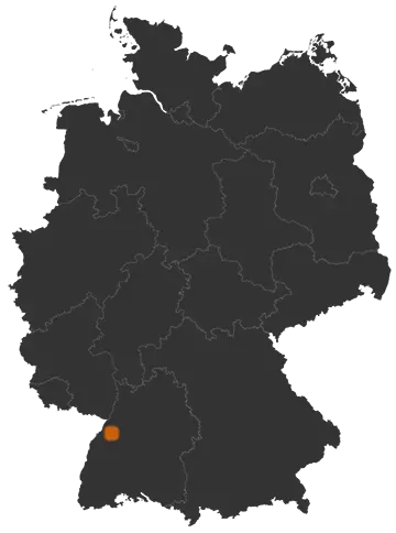 Gernsbach auf der Kreiskarte