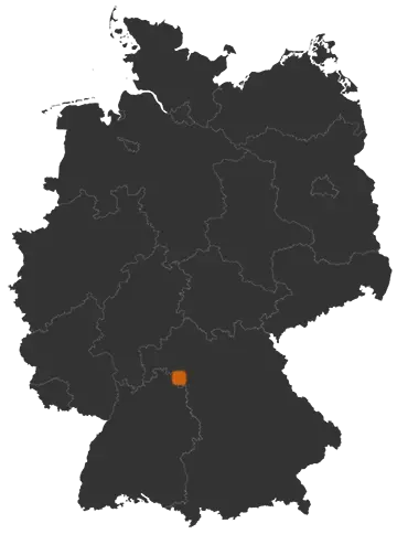 Deutschlandkarte: Wo ist Giebelstadt