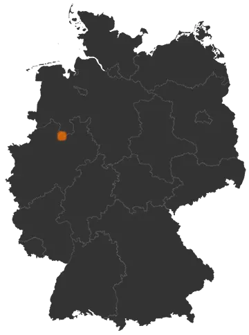 Deutschlandkarte: Wo ist Glandorf