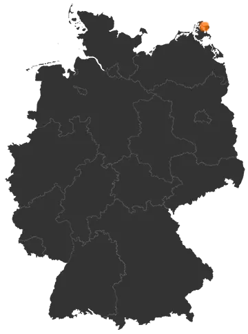 Deutschlandkarte: Wo ist Glowe