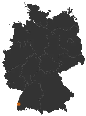 Gottenheim auf der Kreiskarte