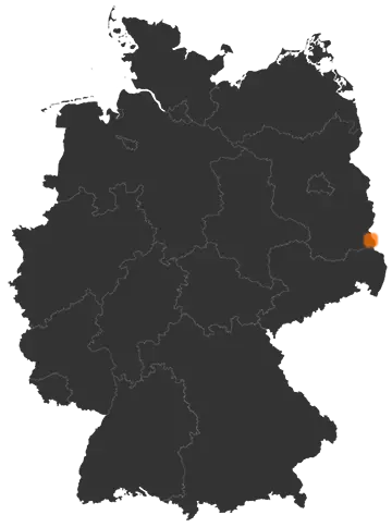 Groß Schacksdorf-Simmersdorf auf der Kreiskarte