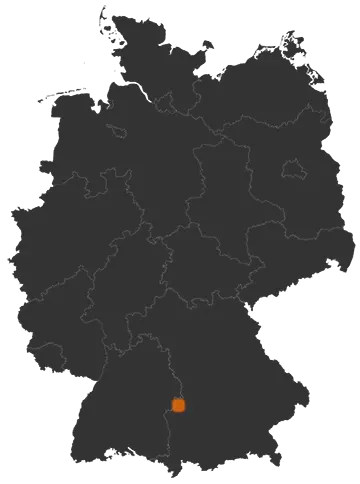 Gundelfingen an der Donau auf der Kreiskarte