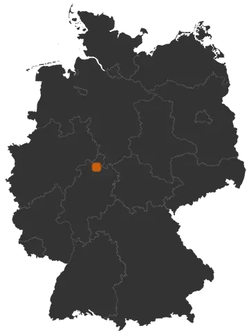 Habichtswald auf der Kreiskarte