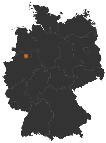 Deutschlandkarte: Wo ist Hagen am Teutoburger Wald