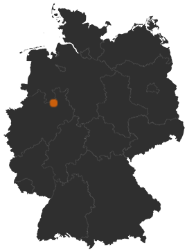 Deutschlandkarte: Wo ist Halle (Westfalen)