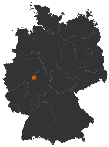 Deutschlandkarte: Wo ist Hallenberg