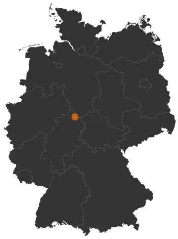 Hann. Münden auf der Kreiskarte