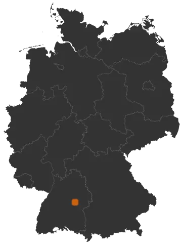 Hattenhofen auf der Kreiskarte