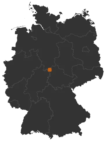 Heilbad Heiligenstadt auf der Kreiskarte