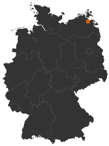 Hinrichshagen auf der Kreiskarte