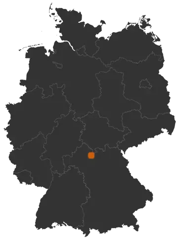 Hofheim in Unterfranken auf der Kreiskarte