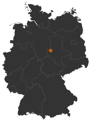 Deutschlandkarte: Wo ist Huy