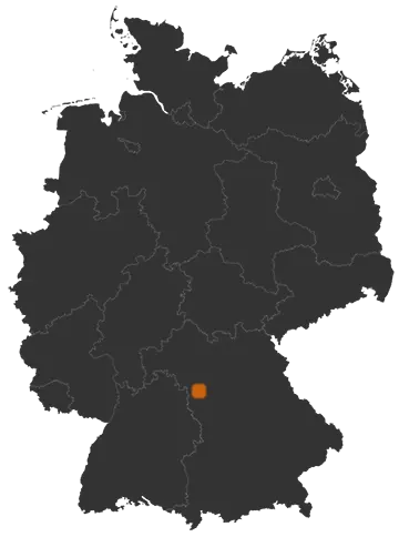 Illesheim auf der Kreiskarte