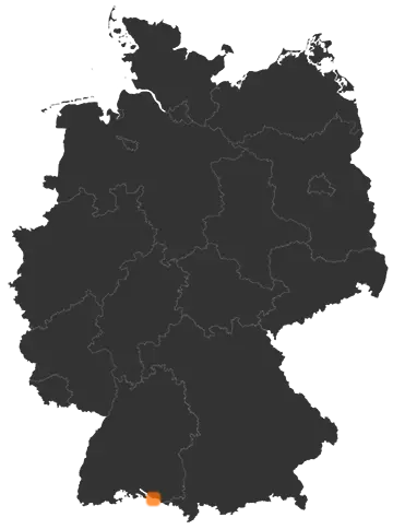 Immenstaad am Bodensee auf der Kreiskarte