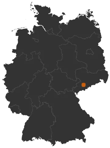 Jahnsdorf/Erzgebirge auf der Kreiskarte