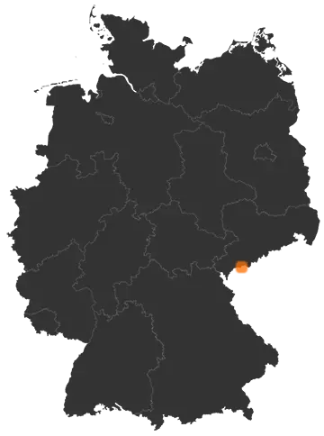 Deutschlandkarte: Wo ist Johanngeorgenstadt