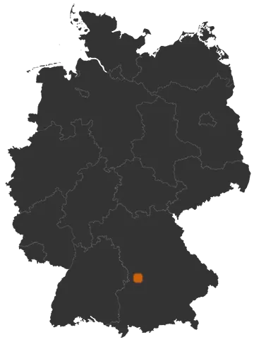 Kaisheim auf der Kreiskarte