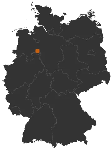 Kirchdorf auf der Kreiskarte