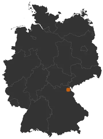 Kirchenlamitz auf der Kreiskarte