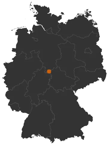 Kirchgandern auf der Kreiskarte