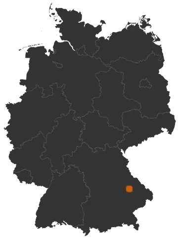 Kirchroth auf der Kreiskarte