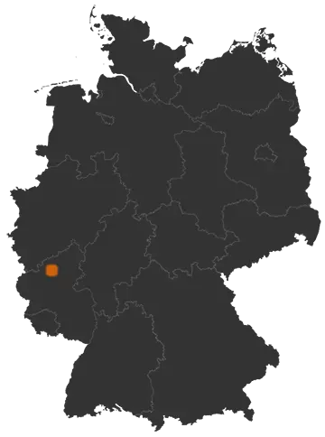 Kirchwald auf der Kreiskarte