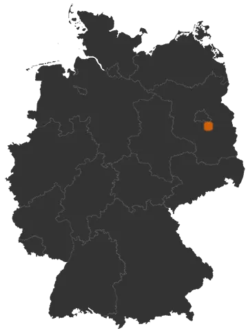 Königs Wusterhausen auf der Kreiskarte