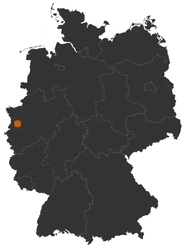 Deutschlandkarte: Wo ist Krefeld
