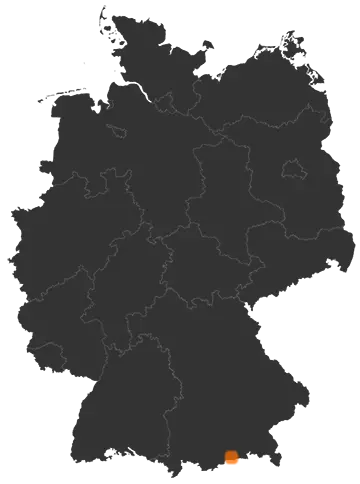 Deutschlandkarte: Wo ist Kreuth