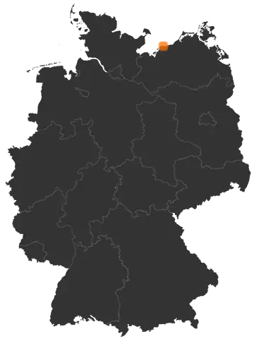 Deutschlandkarte: Wo ist Kühlungsborn