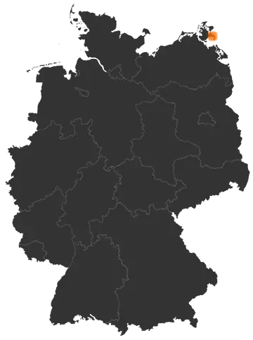 Deutschlandkarte: Wo ist Lancken-Granitz