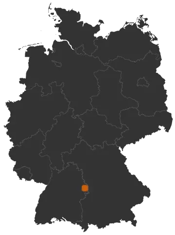 Lauchheim auf der Kreiskarte