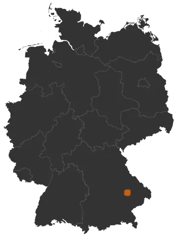 Deutschlandkarte: Wo ist Leiblfing