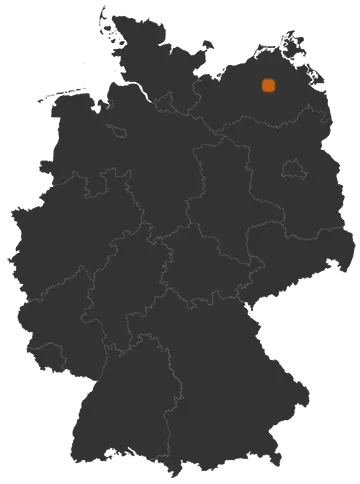 Lelkendorf auf der Kreiskarte