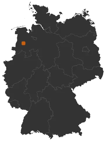 Lindern (Oldenburg) auf der Kreiskarte