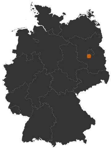 Ludwigsfelde auf der Kreiskarte