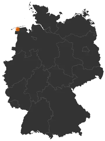 Lütetsburg auf der Kreiskarte